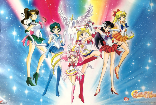 Sailor Moon Poster 54888 90x60 Sailors Scouts Tuxedo Mask