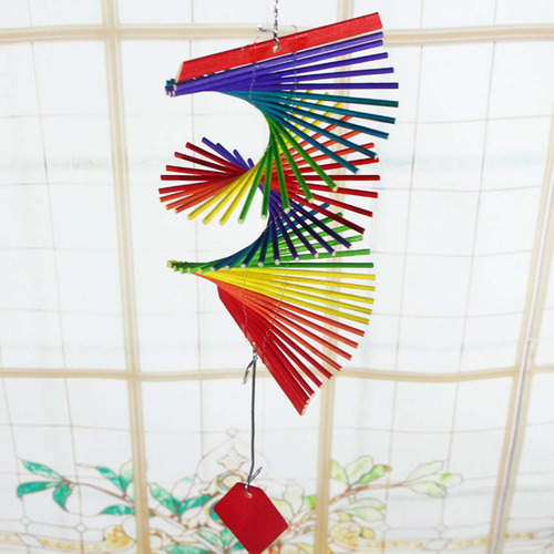 Carillones De Viento De Madera Rainbow Wind Wind Bell.