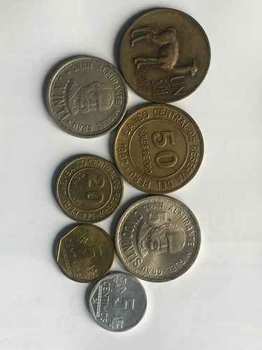 Monedas Peruanas Coleccion X 7 A Escoger Entre Las Imágenes