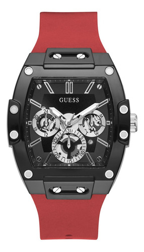 Reloj Guess Hombre Phoenix Gw0203g4 Color Rojo 