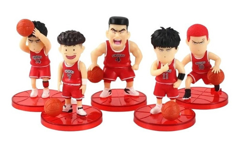 Set 5 Figuras Slam Dunk 8 Cm