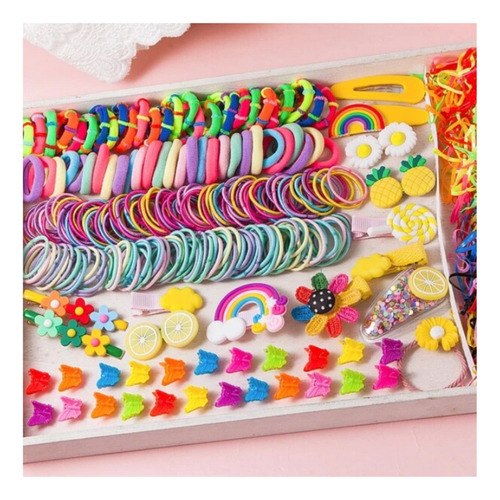 786 Pcs Mini Ligas Bandas Elásticas Para Cabello Pasadores