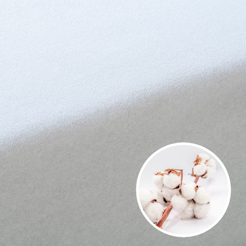 Cuna Funda De Colchón Elástica Con Cremallera Blanco