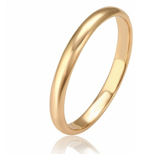 Anillo Argolla  Oro Laminado 18k Matrimonio Boda  Compromiso