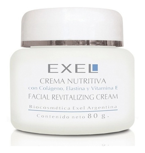 Crema Nutritiva Con Colágeno Elastina Y Vitamina E 80g Exel 