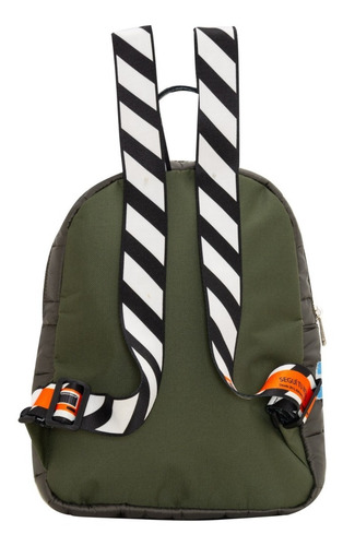 Imagen 5 de 7 de Mochila Alison Diamond Pop Militar