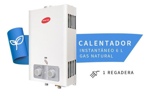 Calentador Instantáneo Enerhit 6 L Para Gas Natural Color Bl
