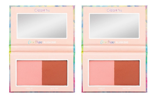 Pack 2 Paleta De Blush/ Rubor Choose Happy Beauty Creation