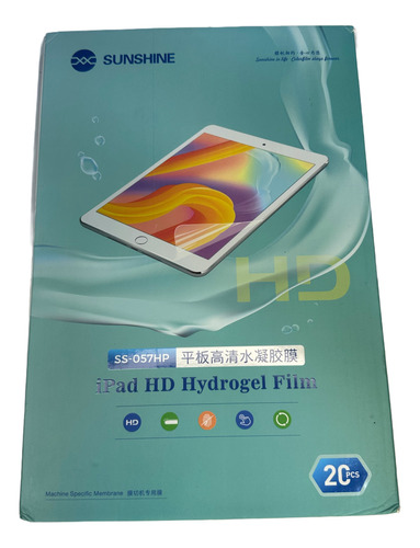 Paquete 10 Micas Hidrogel Tabletas Transparentes