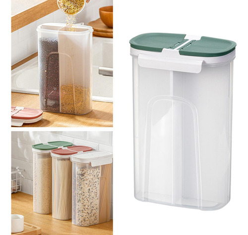 Recipiente De Comida De Cocina Tarro De Comida Seca Verde