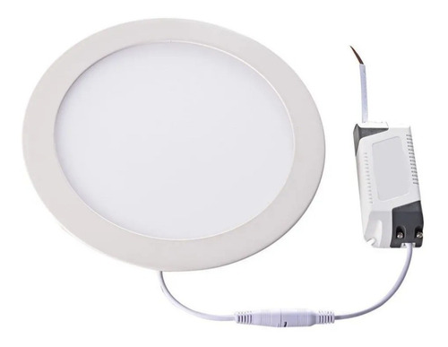 Panel Lámpara Led Redonda Empotrar 12w Luz Blanca 6500k