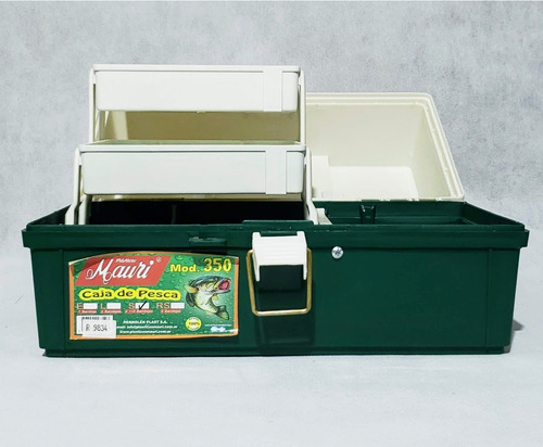 Caja De Pesca Mauri 350s Resistente 2 Media Bandejas 345x190