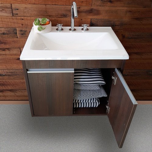 Imagen 8 de 10 de Combo Baño Inodoro Mochila Vanitory Espejo Completo Loza
