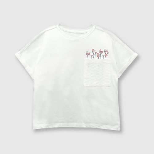 Polera De Niñas Romantica Off White (2 A 12 Años)