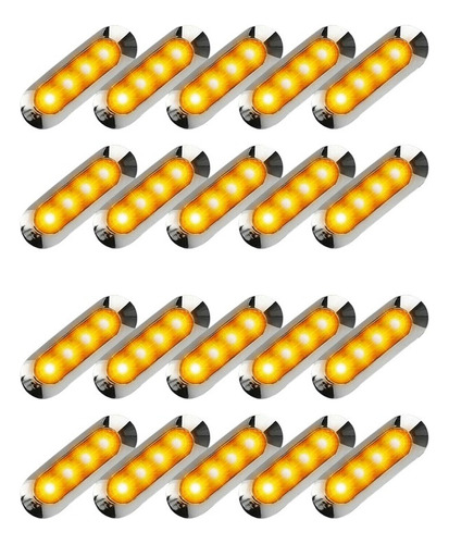 Kit De Luces Led Para Remolque, 20 Unidades, Led Ámbar, Marc