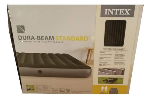 Colchon Inflable Dura Beam Intex 152x 203x25 #tj