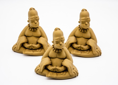 Buddha Homero Simpson Figura Impresa En 3d