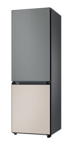 Imagen 3 de 10 de Heladera Inv Samsung Bespoke Rb33a3070 Satin Gray-beige 328l
