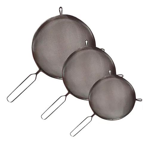 Set Coladores 22, 20 Y 18 Cm Acero Inoxidable