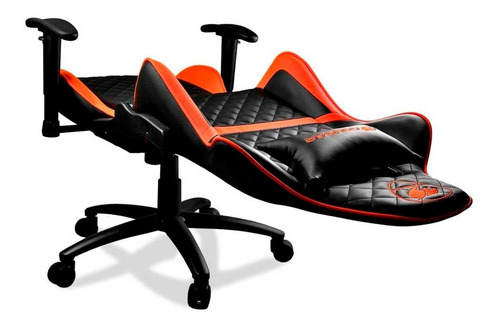 Imagen 3 de 8 de Silla Gamer Cougar One Negro/naranja One Reclinable