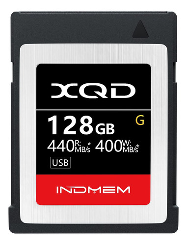 Tarjeta De Memoria Para Camara Xqd Indmem , 128 Gb