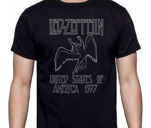 Led Zeppelin - Logo Usa 77'- Rock / Clásico - Polera - Cyco