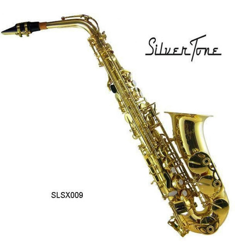 Imagen 4 de 4 de Saxofon Alto Silvertone Laqueado Sax Con Estuche Msi