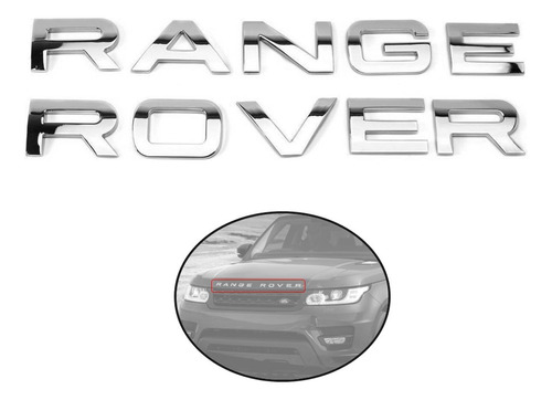 Emblema Letras Para Cofre R4nge Rover Cromado Varios Modelos