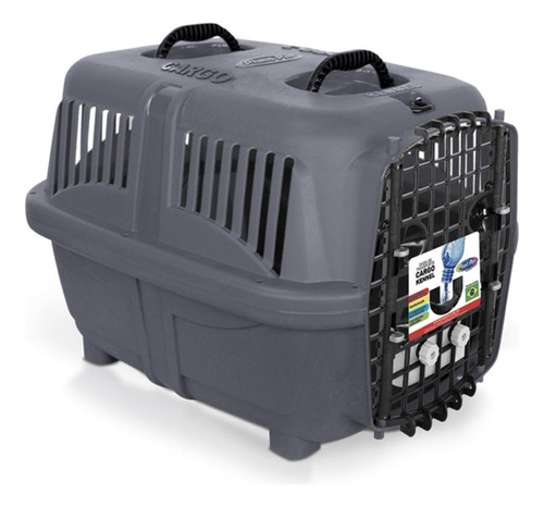 Caixa De Transporte Para Cachorro Pet Cargo Kennel Nº4 Cor Taupe