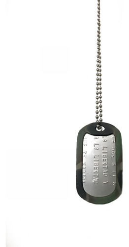 1 Placas De Identificación Dogtags+2cadenas+4silenciador