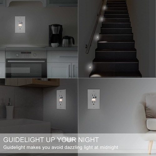 Luz Nocturna Led De Enchufe, Tomacorriente De Luz Noctu...