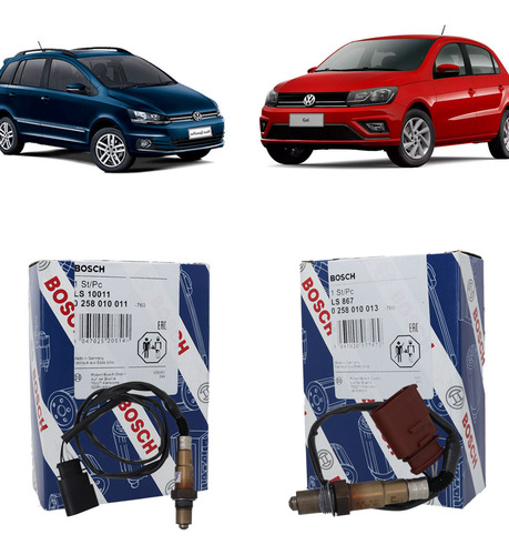 Kit Sonda Lambda Pré E Pós 0258010013 Gol G6 1.0 2012 Á 2016