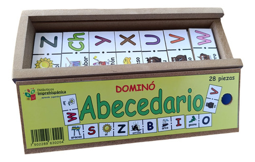Domino De Madera Abecedario