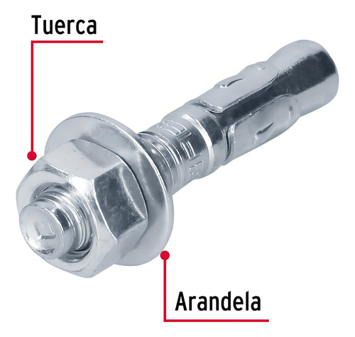 Taquete Arpon 5/8'' X 3-1/2'' 25 Piezas Fiero 46651