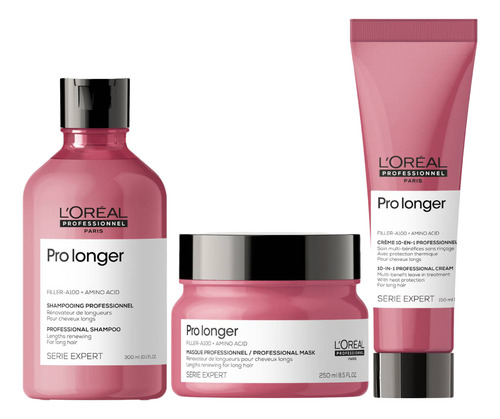 Pro Longer Pack Shampoo 300 Ml + Máscara Y Crema 10 En 1