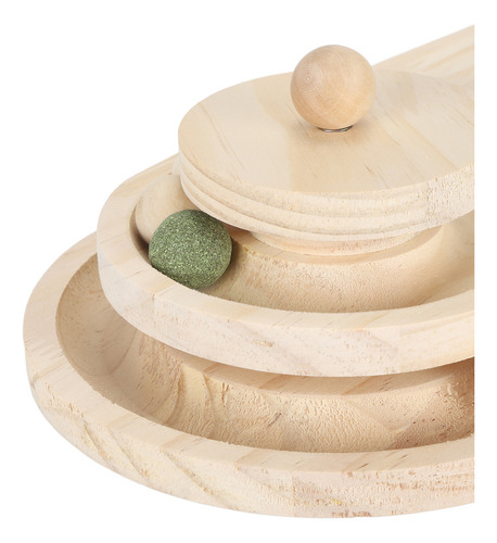 // Ball Track Cat Scratching Post, 2 Camadas, Interativo,