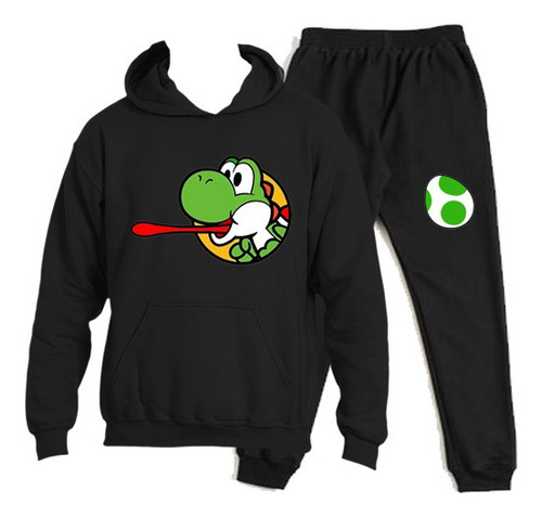 Buzo Conjunto Estampado Yoshi Mario Bros Gamer