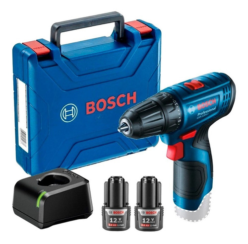 Taladro Inal. 10mm Bosch Prof Gsr 120-li 12v/220v Maletín