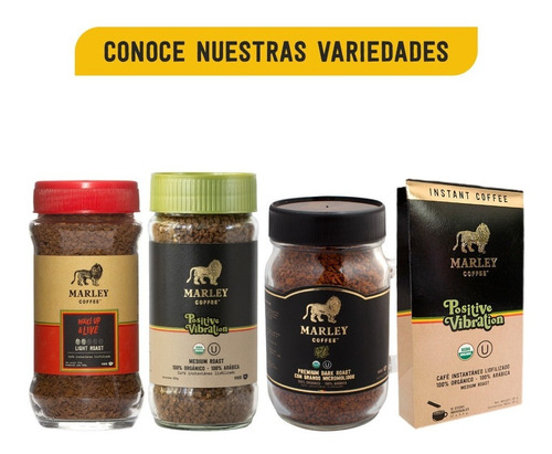 Café Liofilizado Wake Up And Live 100 Grs Marley Coffee