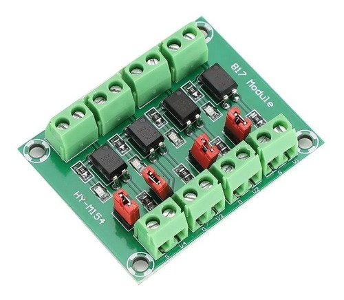 Imagen 2 de 2 de Interfaz Optoacoplador Pc817 3.6-30 V 4ch Bornera | Icu
