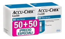Comprar 100 Tiras Reactivas Para Glucometro Accu Chek Guide 