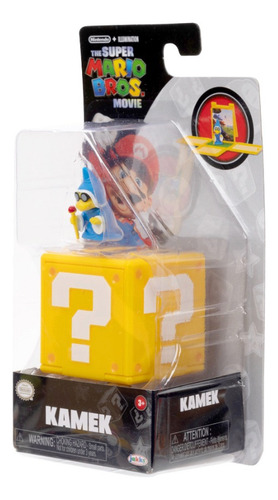Super Mario Bros Pelicula Figura Kamek C/ Block De Pregunta