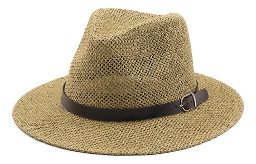 Sombrero Panama Fedora Con Correa Paja Sombrero Verano 