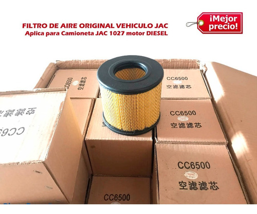 Filtro De Aire Camioneta Jac 1027 Diesel. Original