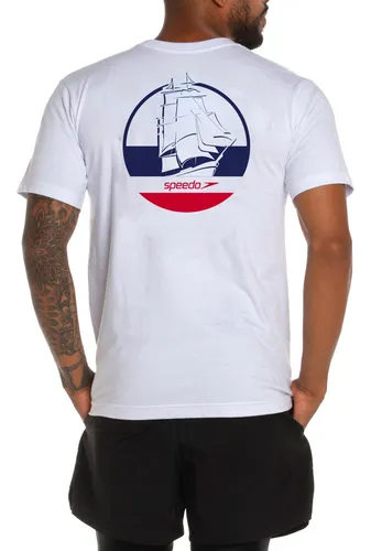 Camiseta Manga Corta Sailor Stripe Blanco-m Speedo