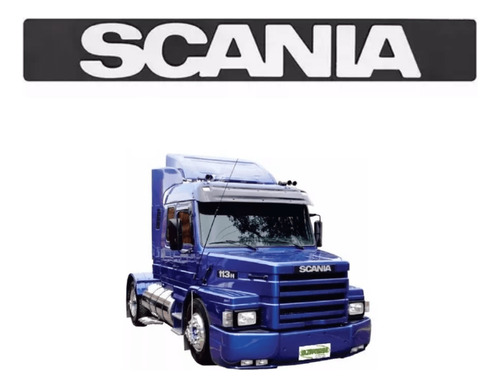 Insignia Cartel Letrero Para Camión Scania 112/113 Trompa Negro