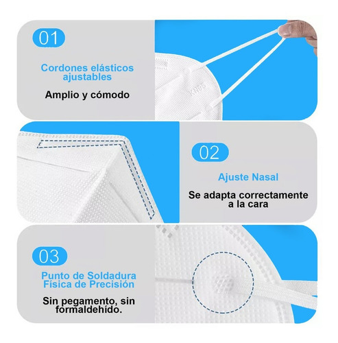 Cubrebocas Kn95 Tapabocas Certificado Mascarilla 5 Capas