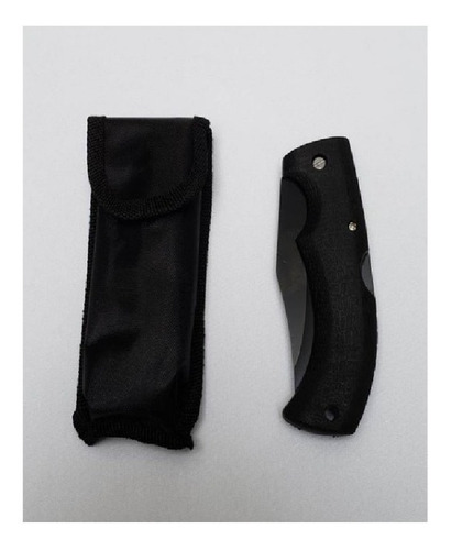 Navaja Negra Militar Con Mango Goma Anatomic Antideslizante