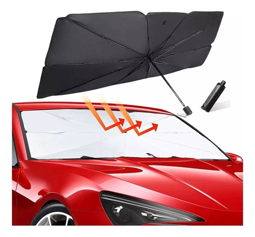 Quitasol Tipo Sombrilla Para Auto Parasol Retractil Parabris