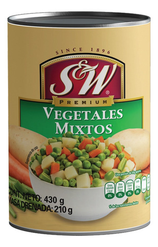 8 Pack Vegetales Mixtos Syw Lata 430